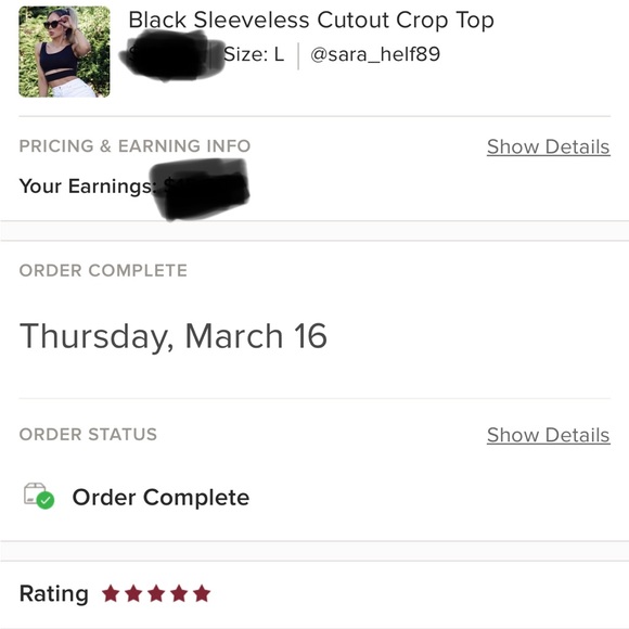 Black Sleeveless Cutout Crop Top - Picture 3 of 12